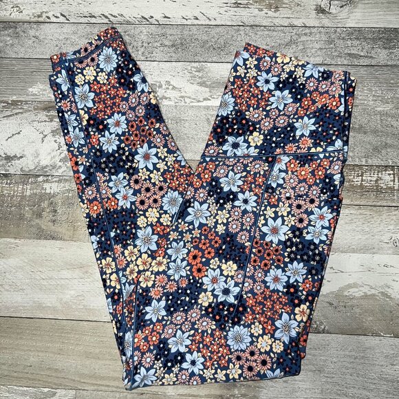 aerie Pants - Offline by Aerie Real Me 7/8 Legging Hi-Rise Floral Size L